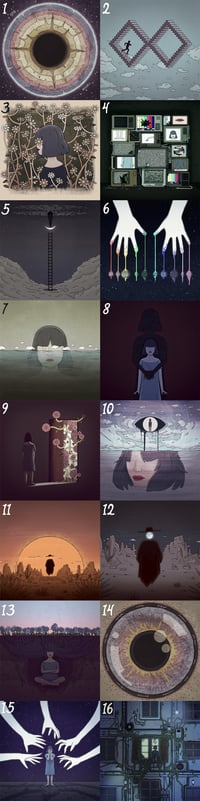 Image 2 of $38 DISCOUNT - Complete Set of 16 Opia Art Prints (SHIPS APRIL 2025)