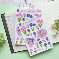 Image 4 of Tulip Sticker Sheets | Red or Pink