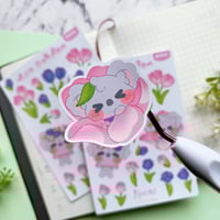 Image 5 of Tulip Sticker Sheets | Red or Pink