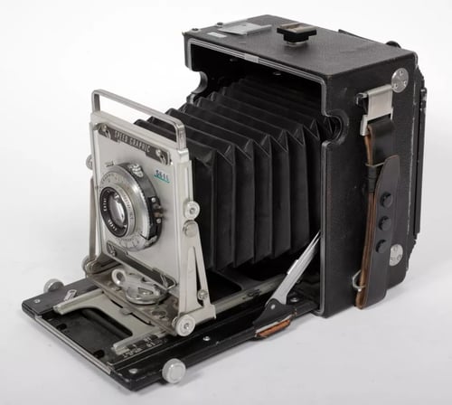 Image of Graflex Crown Graphic 4X5 Camera w/ Ektar 127mm lens + film + holders #5646