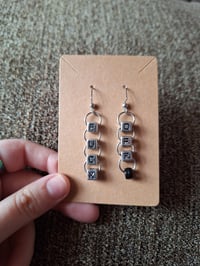 Image 2 of Rude Letter Bead Earrings