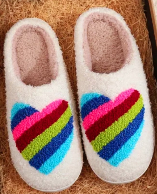 Image of Cozy valentine slippers