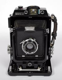 Image 2 of Wista 45RF 4X5 Field camera with 135mm + 215mm Lenses + Holders + FRESNEL + FILM #5647