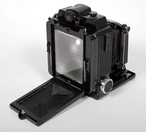 Image of Wista 45RF 4X5 Field camera with 135mm + 215mm Lenses + Holders + FRESNEL + FILM #5647