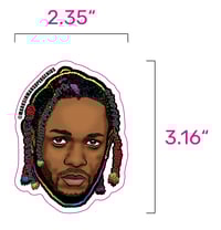 Image 4 of Kendrick Lamar and Drake Holo Sticker Combo