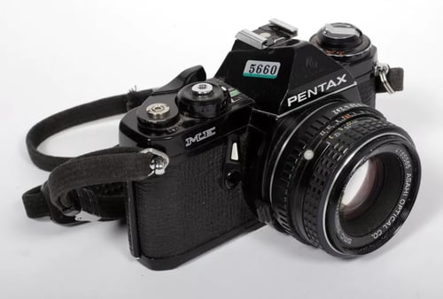 Image of Pentax ME 35mm SLR Film Camera with 50mm F2 SMC M lens #5660 