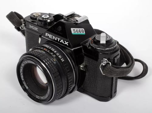 Image of Pentax ME 35mm SLR Film Camera with 50mm F2 SMC M lens #5660 