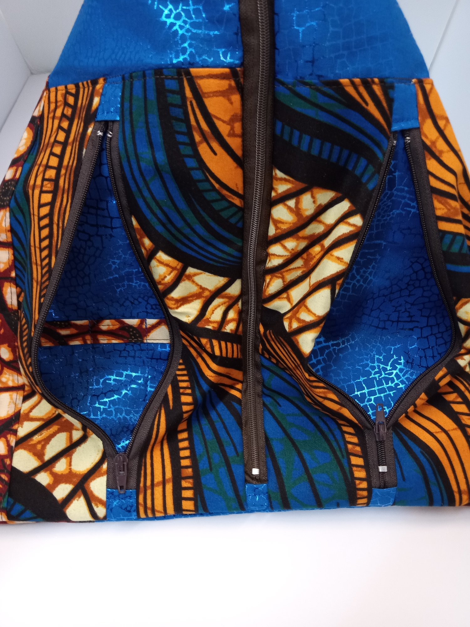 Image of African Print Triangle Project Bag (free shipping for this bag)