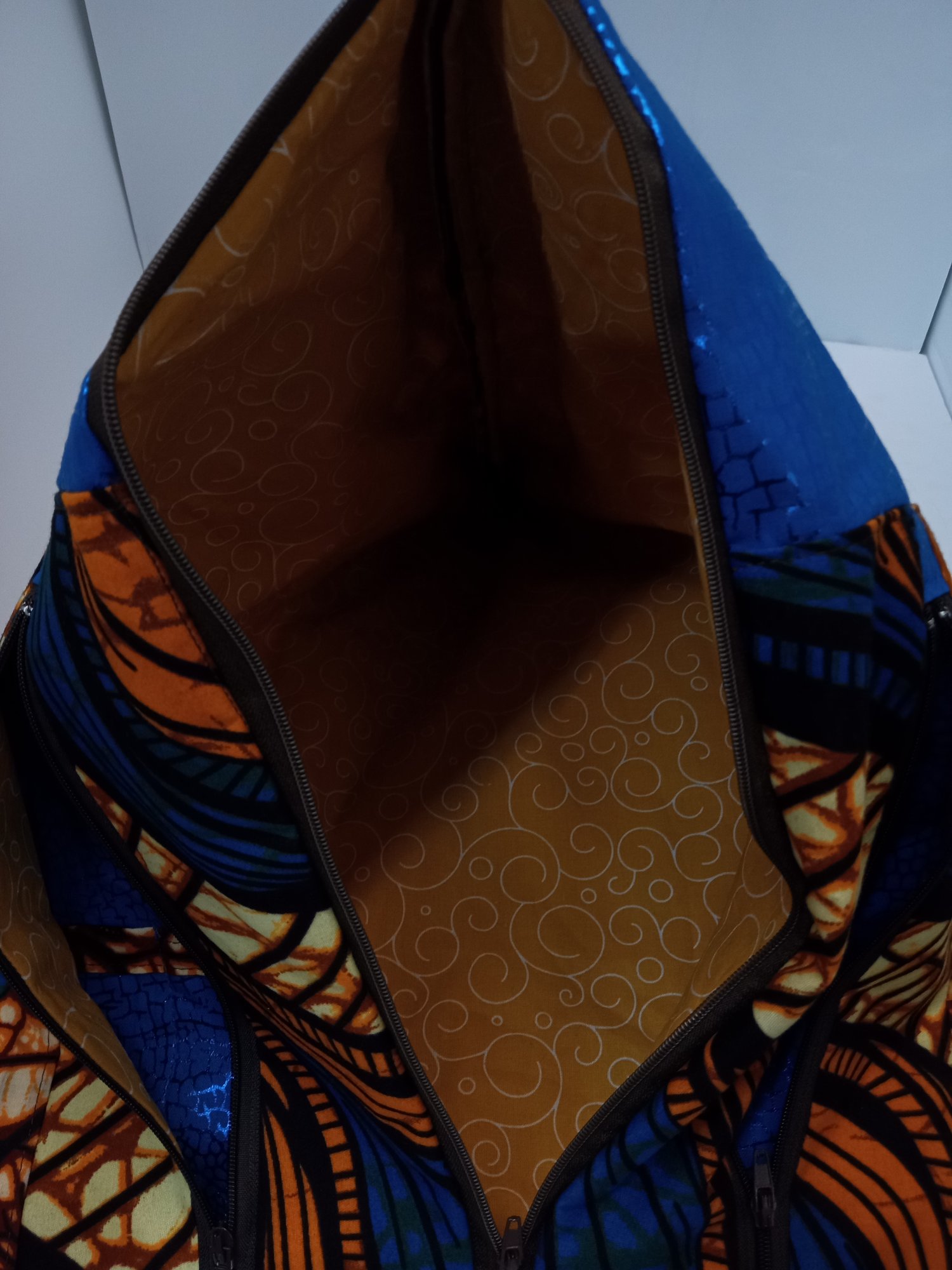 Image of African Print Triangle Project Bag (free shipping for this bag)