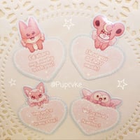 Image 3 of PKMN Valentines Holo Vinyl Stickers