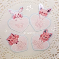 Image 2 of PKMN Valentines Holo Vinyl Stickers