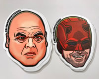 Image 1 of Wilson Fisk and Daredevil Sticker Combo