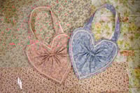 Image 2 of Heart Tote Bag (Pink Florals)