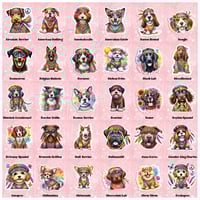 Image 2 of Vinyl Stickers (Hippie Dogs)