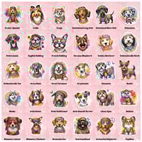 Image 3 of Vinyl Stickers (Hippie Dogs)