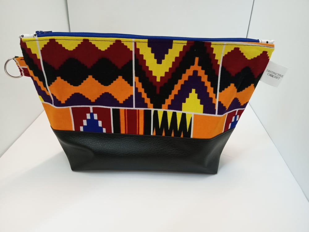 Image of Small Zippered bag in African Print Fabric (free shipping for this bag)