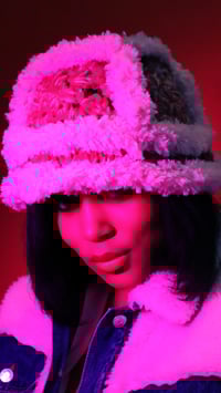 Image 1 of The Granny Square Fluffy Bucket Hat