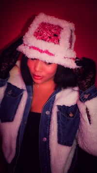 Image 5 of The Granny Square Fluffy Bucket Hat
