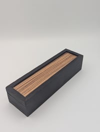 Image 1 of Wenge and Zebrawood Pencil Box