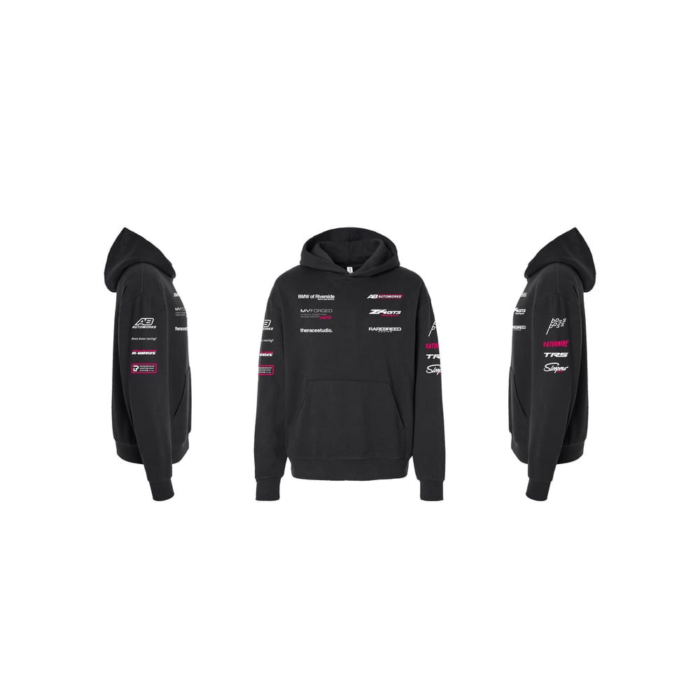 "GT3" (RACING PINK VER.) TEAM PIT AND PADDOCK HOODIE