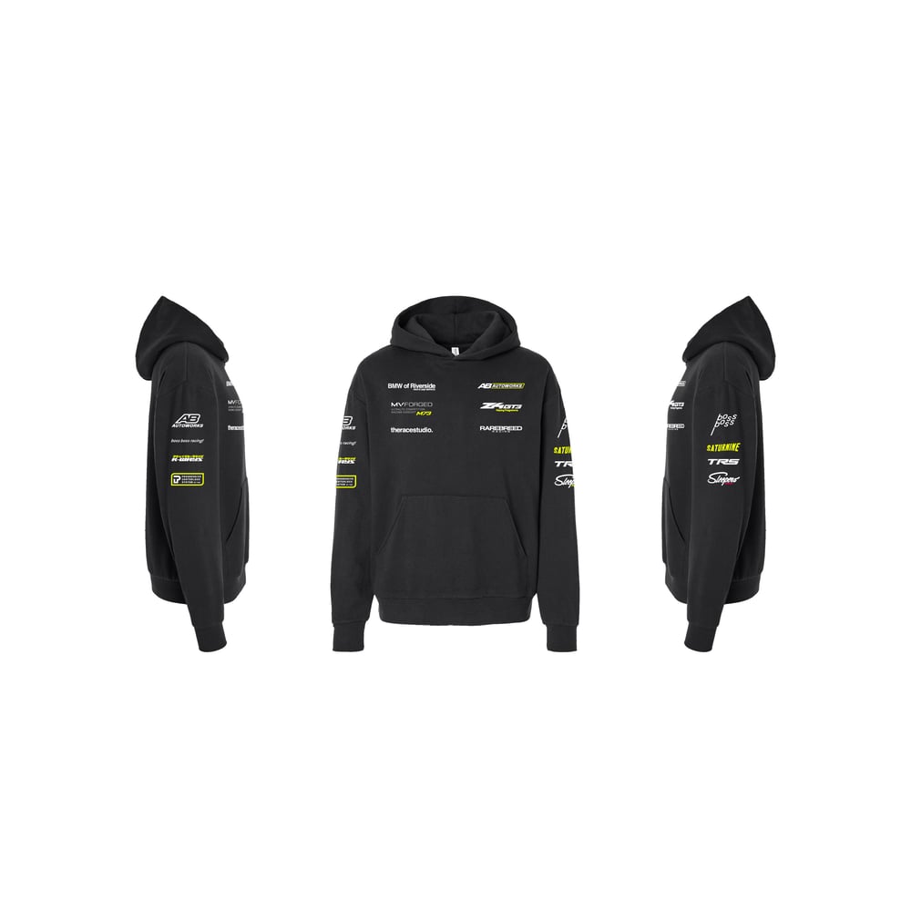 "GT3" (ACID YELLOW VER.) TEAM PIT AND PADDOCK HOODIE