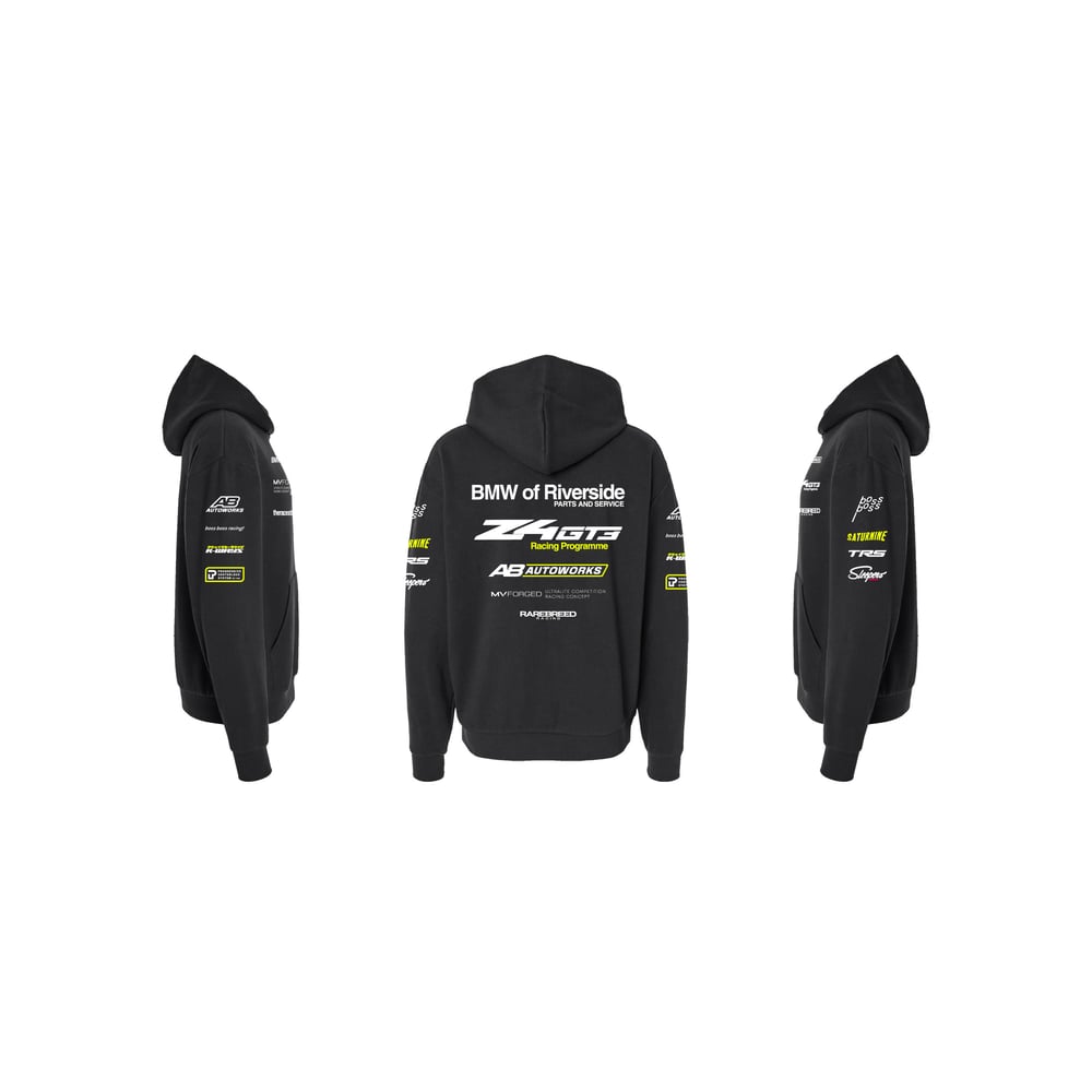 "GT3" (ACID YELLOW VER.) TEAM PIT AND PADDOCK HOODIE