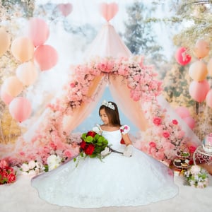 Image of Floral Mini Tent