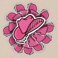Pink Pony Club Hat Sticker