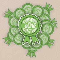 Tummy Ache Survivor Sticker
