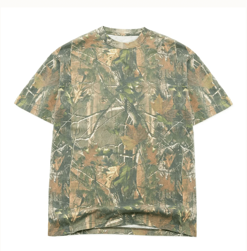cotton collective camo tees**read for design & ink color