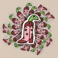 Snake in a Boot Sticker