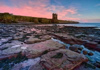 Keiss Castle at sunrise exclusive print