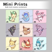 Eeveelutions - Mini Prints