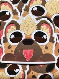 Peaking Hyena Sticker