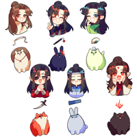 Image 9 of MXTX Animal Keychains (3 charms)