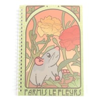 Image 4 of Among the Flowers Rat Reusable Sticker Book / A5 Sticker Collecting Book