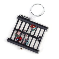 Image 2 of Rat Criminals Fillable Shaker Acrylic Keychain 3"