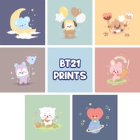 BT21 Square Prints