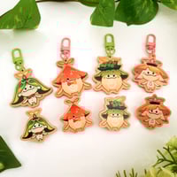 Genshin Aranara Wood Charms + Pins