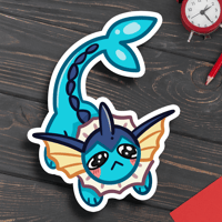 Vaporeon Have Mercy Pokemon Inspired Matte Vinyl Sticker