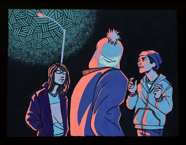 Vinyl Sticker // Streetlamp