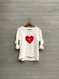 Image of Love + Peace Sweatshirt Pullover, Midweight