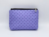 Image 3 of Purple Hearts Zippy Pouch With Flap 