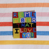 Image 2 of Patchwork love sticker / print