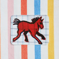 Red horse sticker