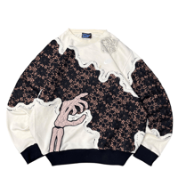 Image 2 of Dark rose pattern ( L )