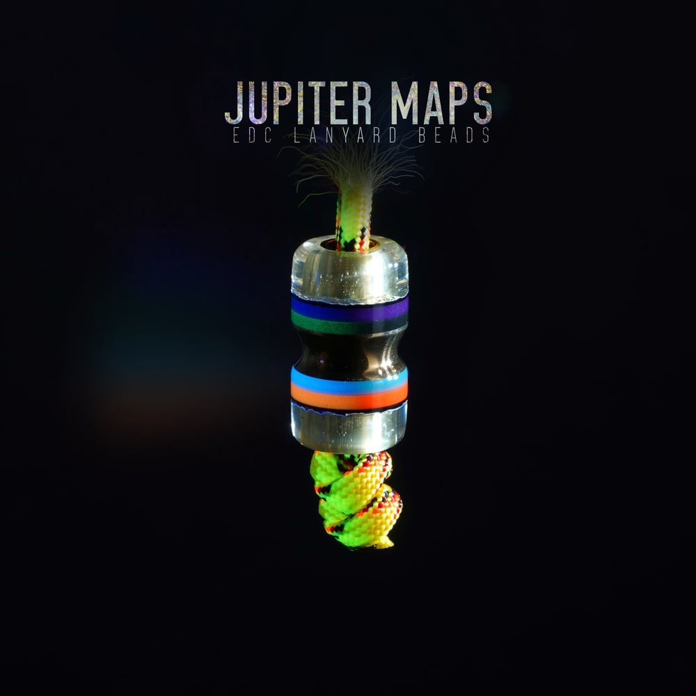 Jupiter Maps EDC lanyard beads (GLOW)