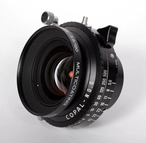 Image of Schneider Apo-Symmar MC 120mm F5.6 Lens in Copal #1 Shutter #5664