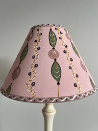 Image 2 of "Rose" - Hand Painted Decorative Shade for a Table Lamp