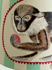 Image 5 of Darwin - a hand painted fabric lampshade, 30cm width base